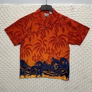 Pineapple Connection Mens Vibrant Hawaiian  Tropical Short Sleeve Shirt XL‎
